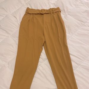 Tie waist trousers